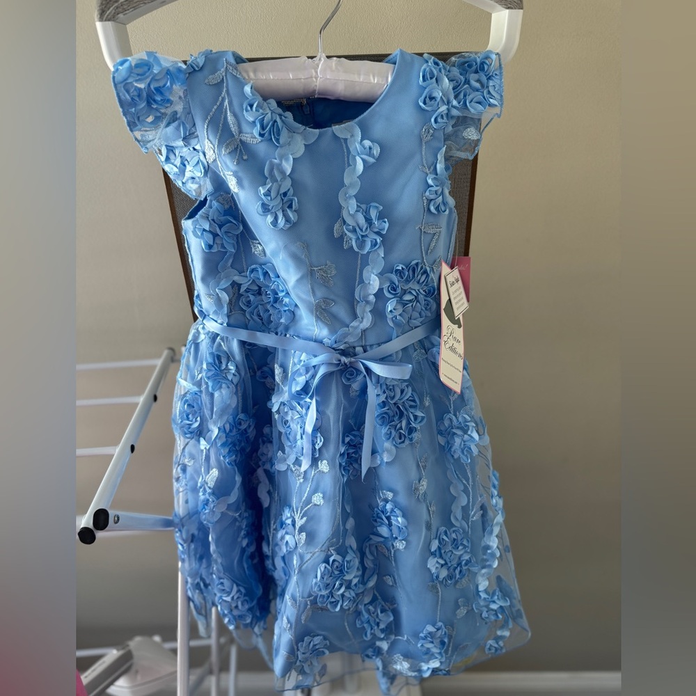 Rare Editions Floral Soutache Hi-Low Social Dress NWT - 6X